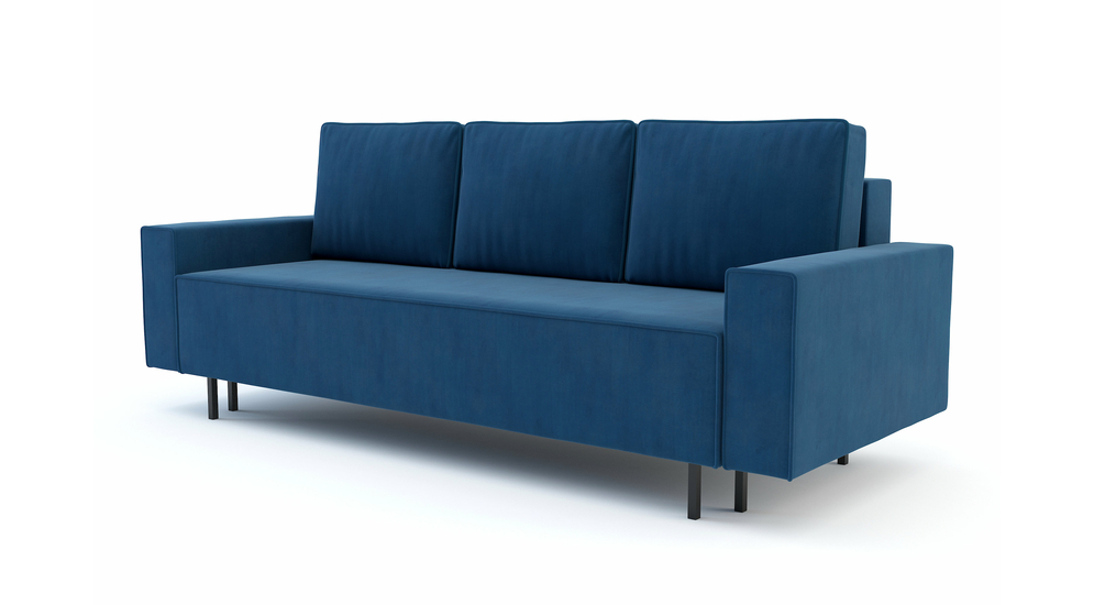Sofa rozkładana ciemnoniebieska KAMALA