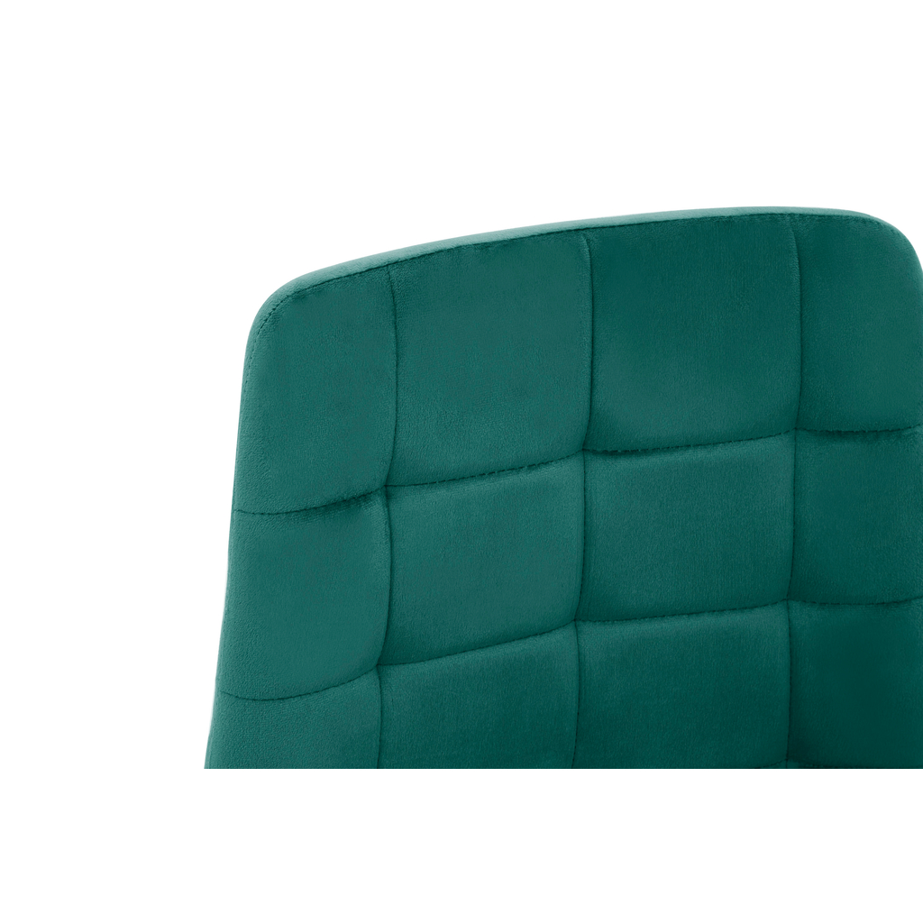 Krzesło welurowe zielone ABADA