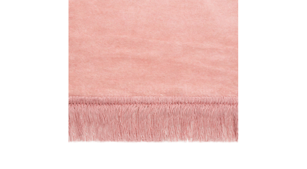 Koc z bawełną różowy 150x200 cm