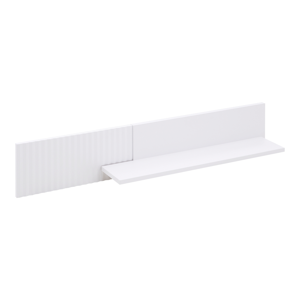 Półka wisząca biała minimalistyczna PLISSEE 140 cm