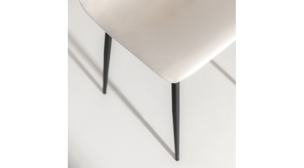 Krzesło tapicerowane białe FOLVIO