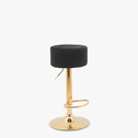 Krzesło barowe czarno-złote GALIA