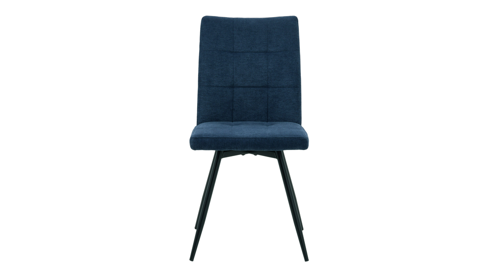 Krzesło obrotowe niebieskie FARN na metalowych nogach