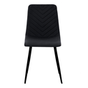 Krzesło welurowe czarne ANUTO