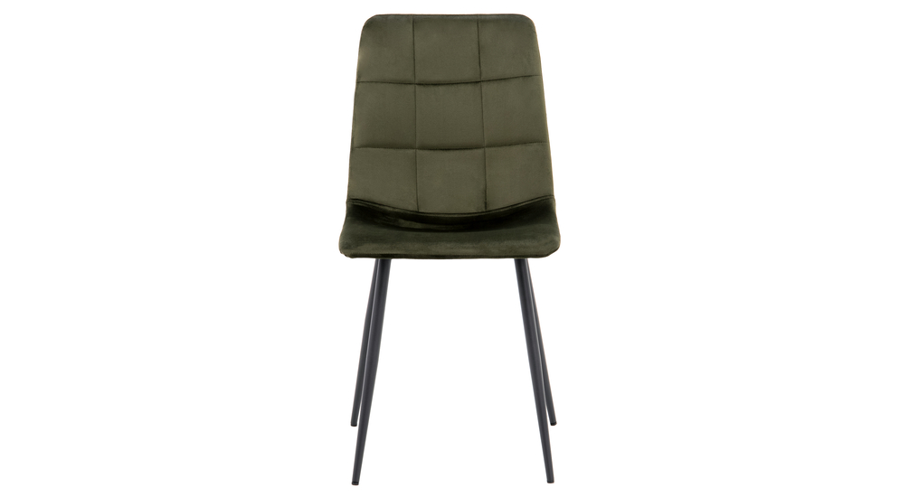 Krzesło tapicerowane zielone FOLVIO