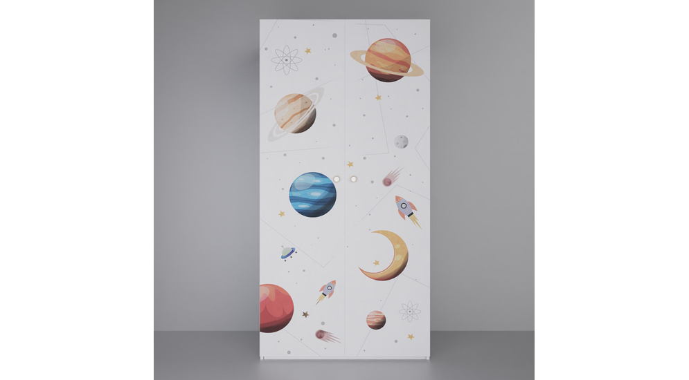 Szafa dziecięca ADBOX planety 100x60x201,6 cm