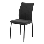 Krzesło tapicerowane czarne FANAI