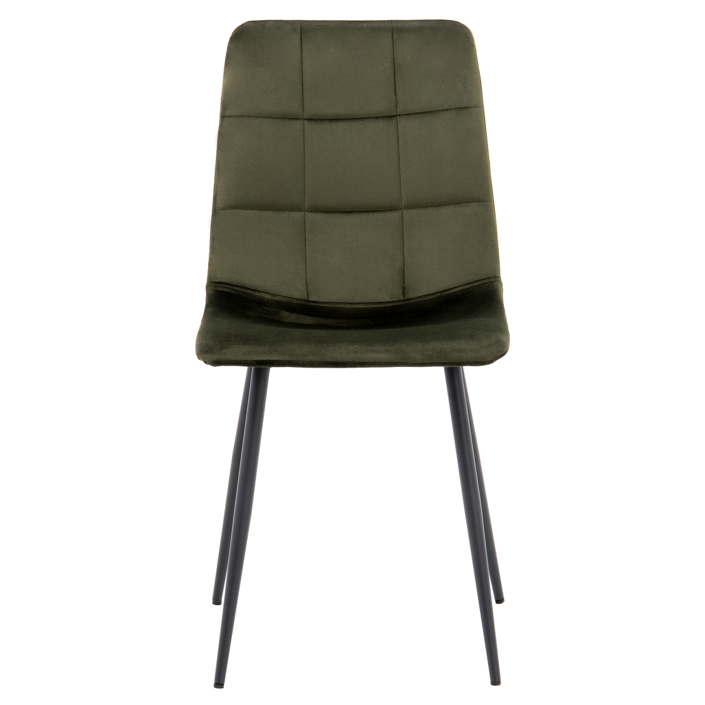 Krzesło tapicerowane zielone FOLVIO