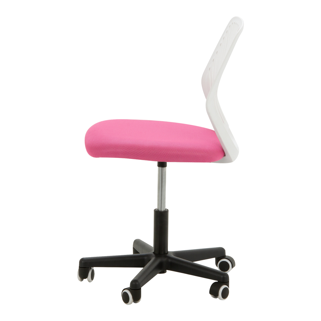 Fotel biurowy różowo-biały MINISIT
