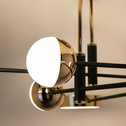 Lampa sufitowa LED LARA czarno-złota