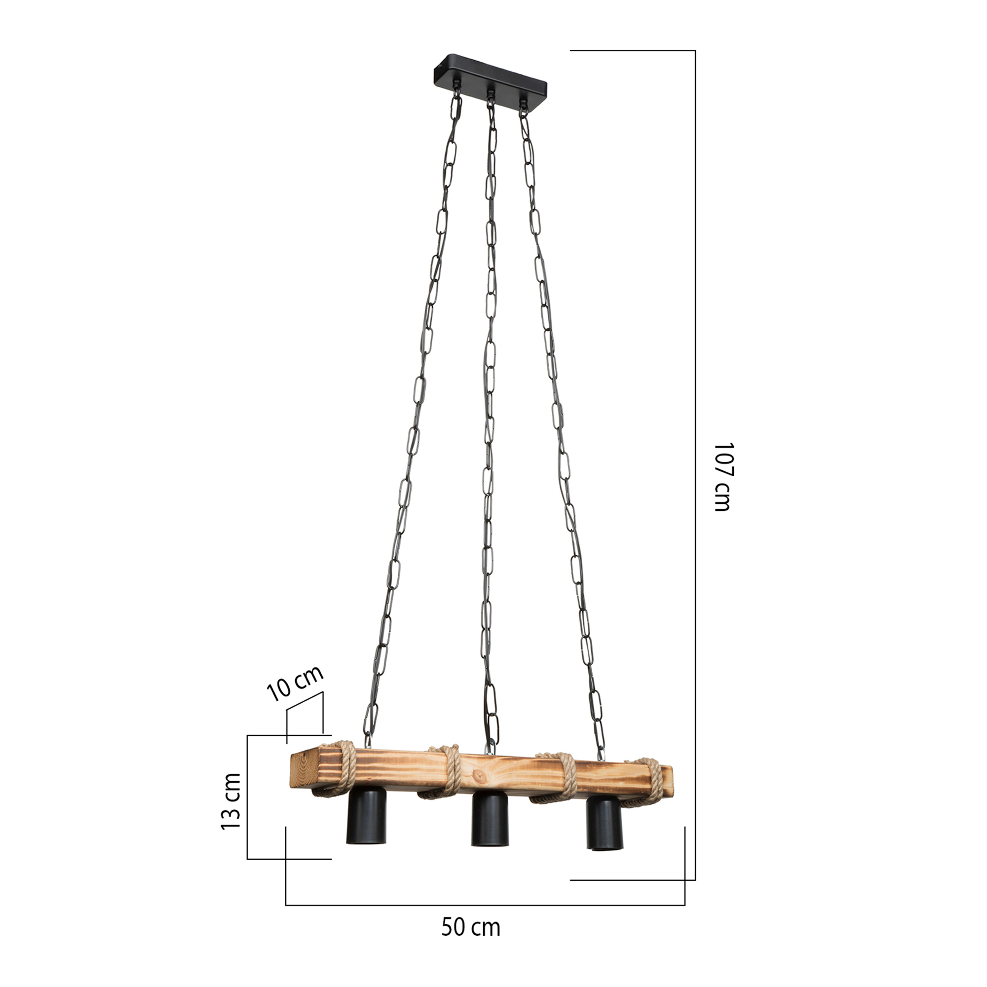 Lampa Wisz Ca Drewniana Lagun Iii Agata