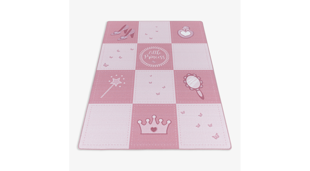Dywan różowy dla małej księżniczki PLAY 80x120 cm. 