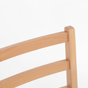 Krzesło drewniane szarobeżowe DIGAN