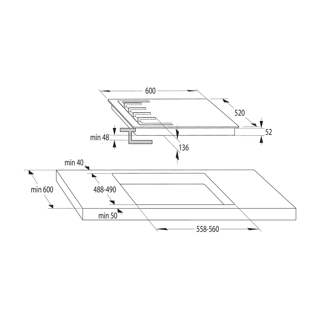 Płyta indukcyjna czarna GORENJE GI6421SYB