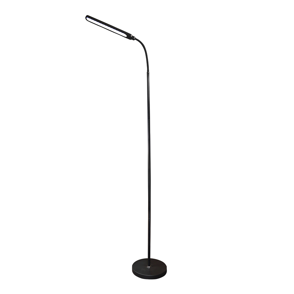 Lampa podłogowa LED minimalistyczna czarna