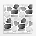 Zasłona prysznicowa czarno-biało ROSA 180x180 cm