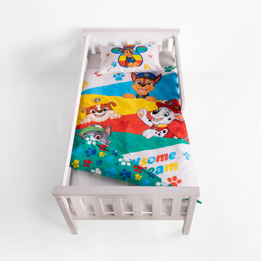 Pościel dziecięca bawełniana PAW PATROL 100x135 cm