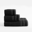 Ręcznik do rąk czarny WILLOW 30x50 cm