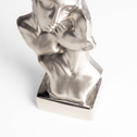 Figurka dekoracyjna srebrna FACES 21 cm