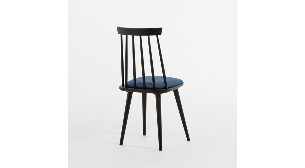 Krzesło welurowe niebieskie TANARO