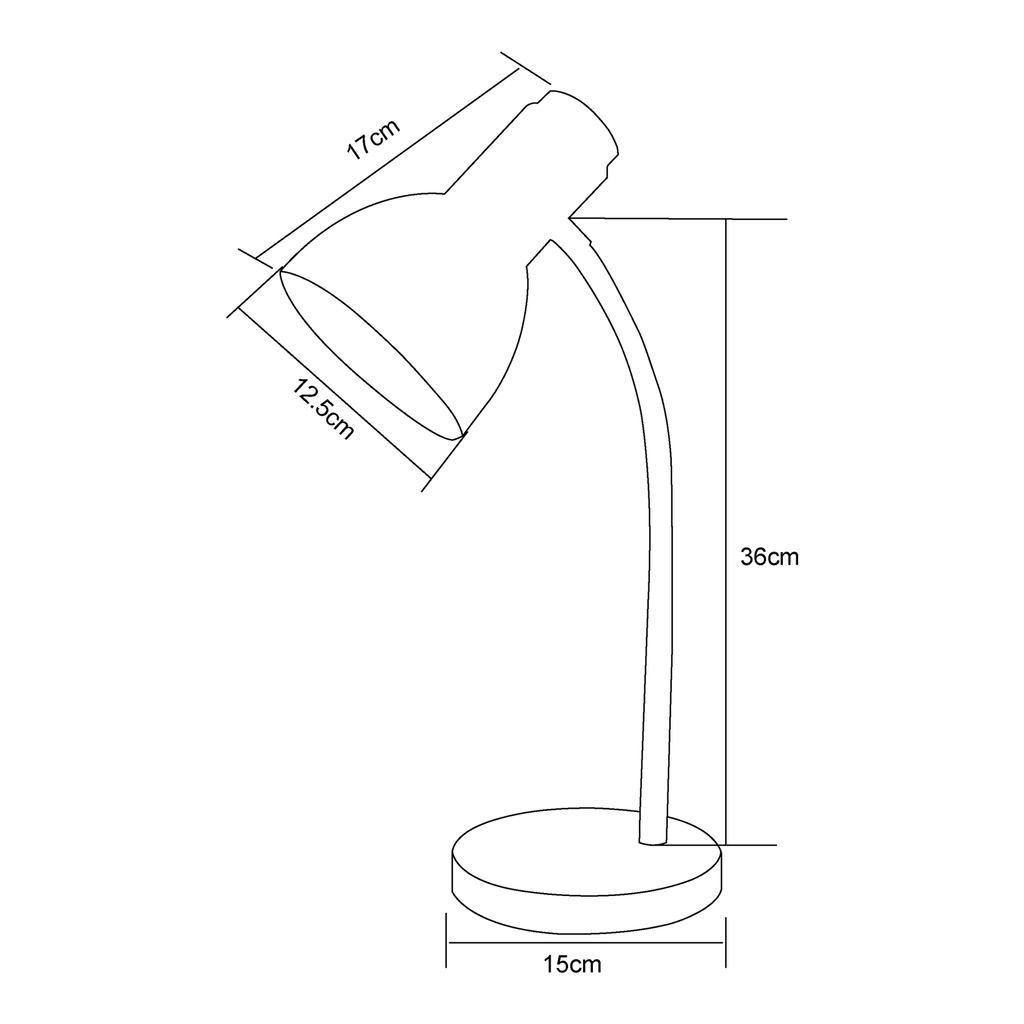 Lampa biurkowa jasne drewno biały mat