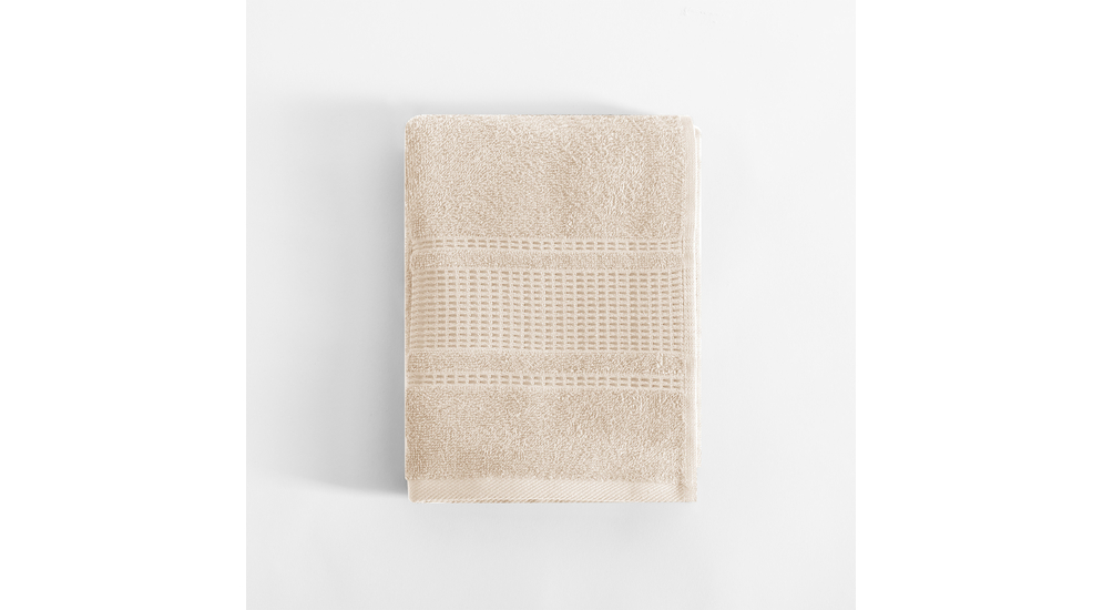 Kremowy ręcznik z bawełny