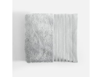 Ręcznik do rąk srebrny VELA 50x90 cm
