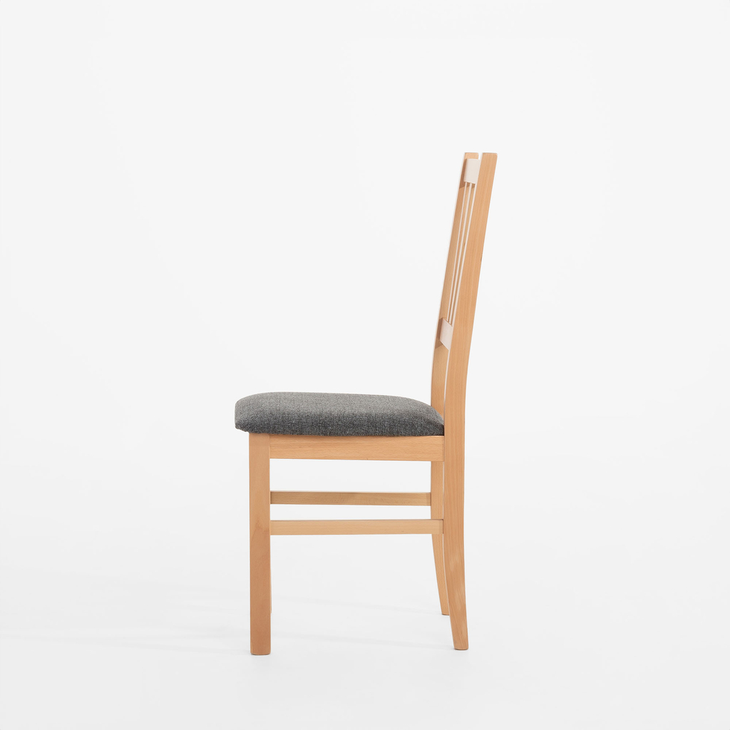 Krzesło drewniane popielate LASSES