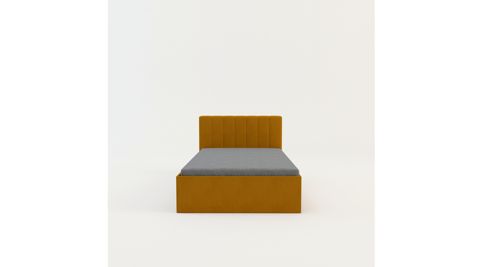 Łóżko musztardowe LETTI II 120x200 cm