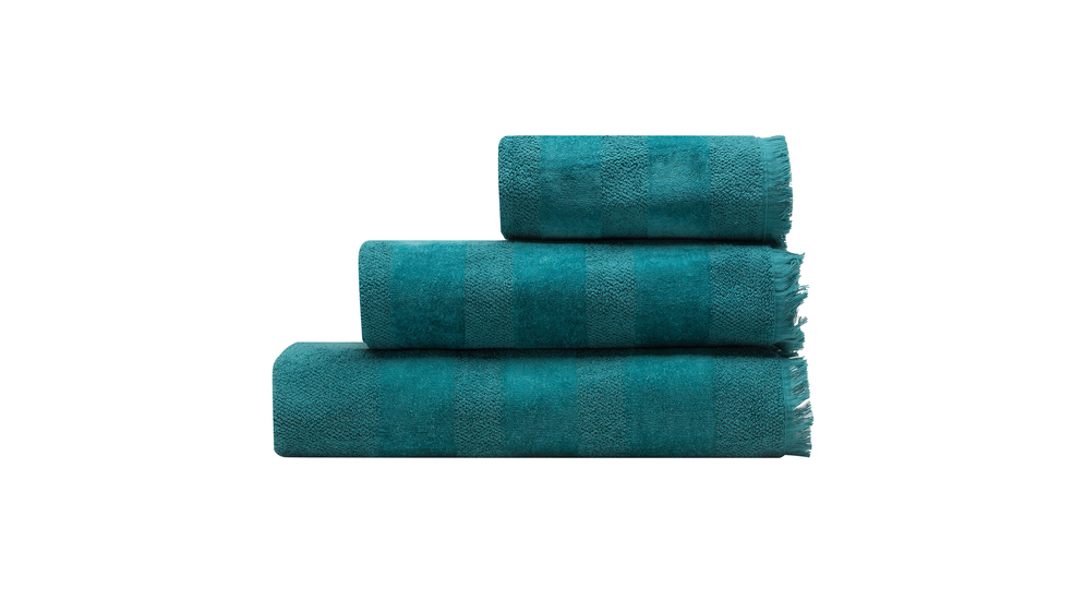 Ręcznik bawełniany turkus LANETTE 70x140 cm