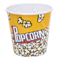 Wiaderko na popcorn i przekąski żółte 2,8 l