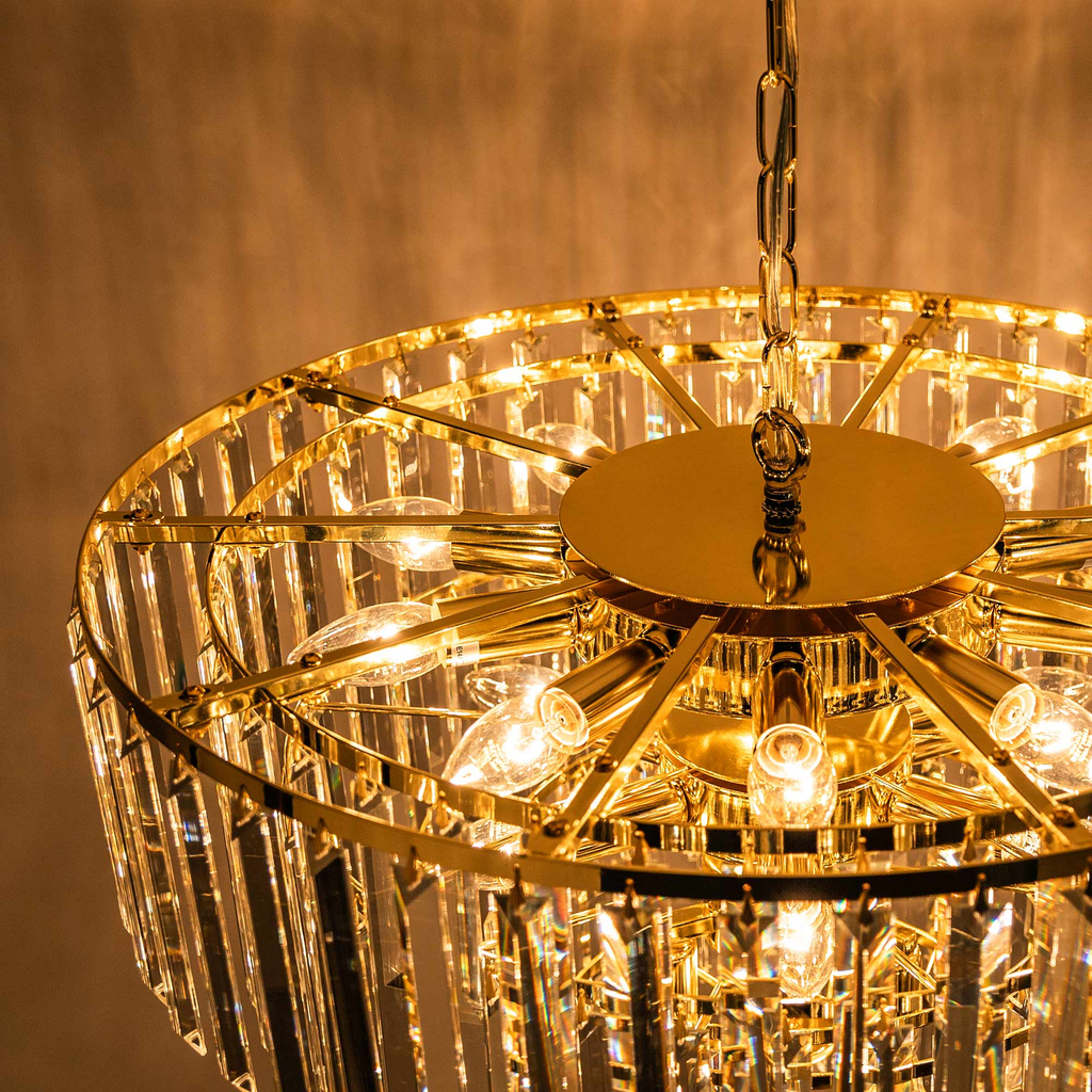 Lampa wisząca glamour złota VERSAILLES