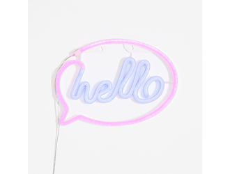 Lampa dekoracyjna LED NEON HELLO