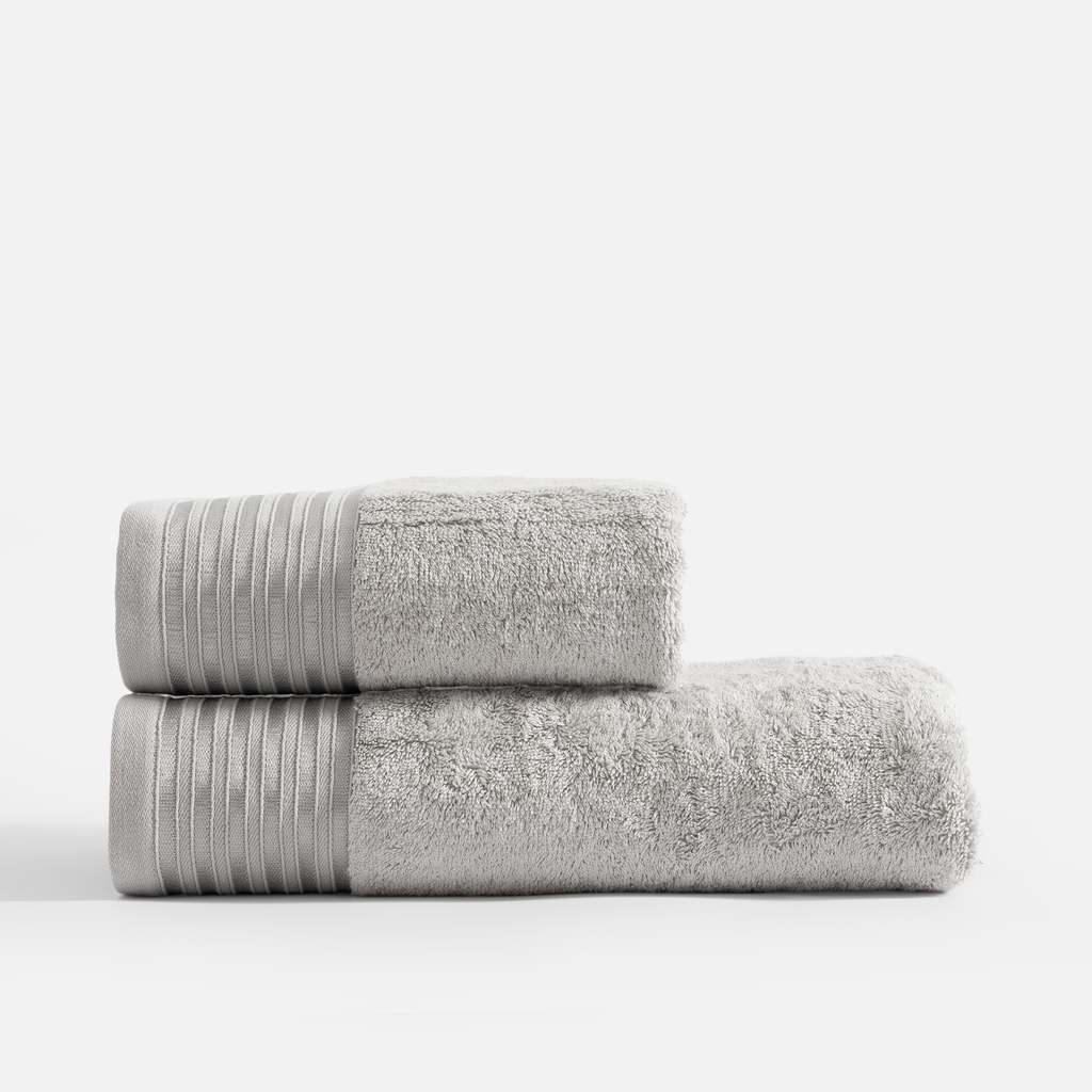 Srebrne ręczniki z bawełny do kąpieli