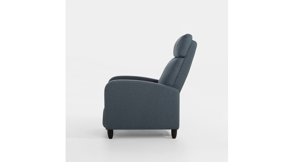 Fotel wypoczynkowy z funkcją relaks niebieski KATINIO