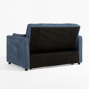 Sofa 133 cm niebieska SYLWERO