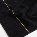 Ręcznik bawełniany czarny GOLD NEW 30x50 cm