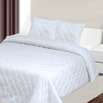 Narzuta na łóżko z poszewkami kremowa MAROKO 200x220 cm