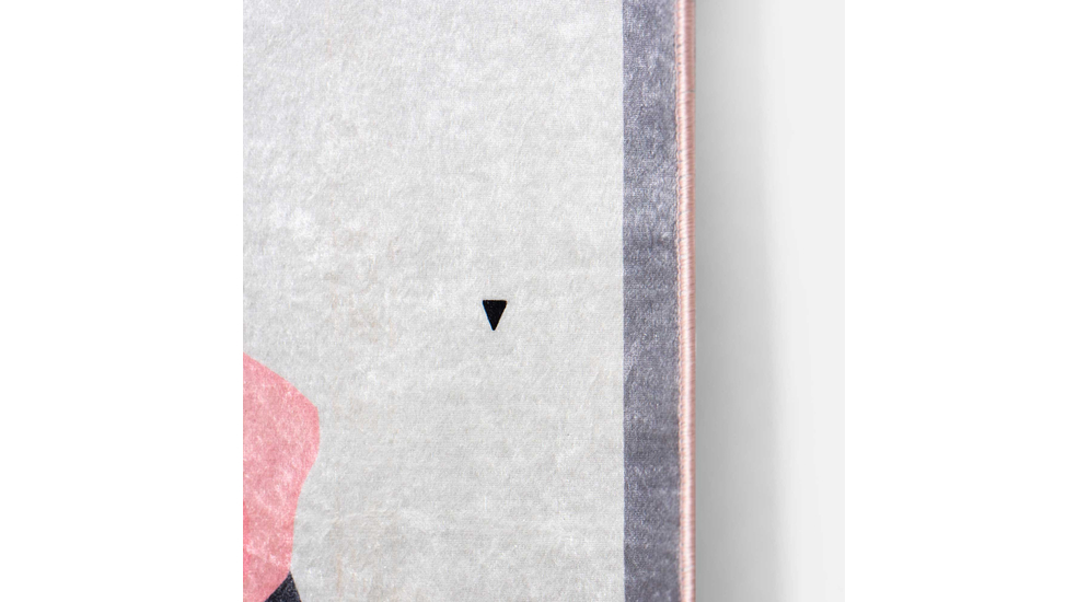 Dywan drukowany różowy ZALA PETRA 160x230 cm - detal. 