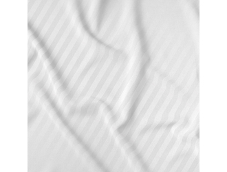 Pościel bawełniana adamaszek biała PURE 160x200 cm