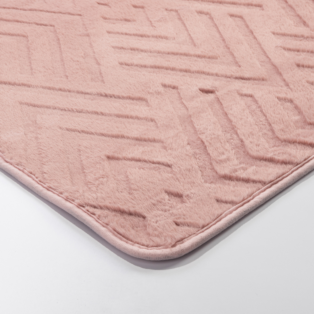 Dywan różowy DOVER 3D 80x150 cm - detal.