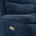 Sofa 3-osobowa z funkcją relaks niebieska ZATRI