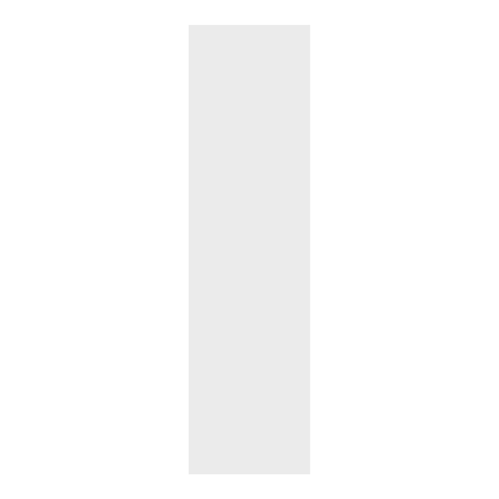 Formatka stojąca PIANTA 58x214,6 biały, wysoki połysk