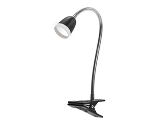 Lampa biurkowa LED z klipsem czarna ORO LARUS
