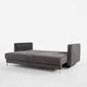 Sofa 3-osobowa sztruksowa szara RICO NEW