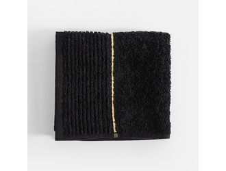 Ręcznik bawełniany czarny GOLD NEW 30x50 cm