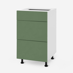 Szafka stojąca z szufladami BASIC PLUS BP/D45SR3 smoke green