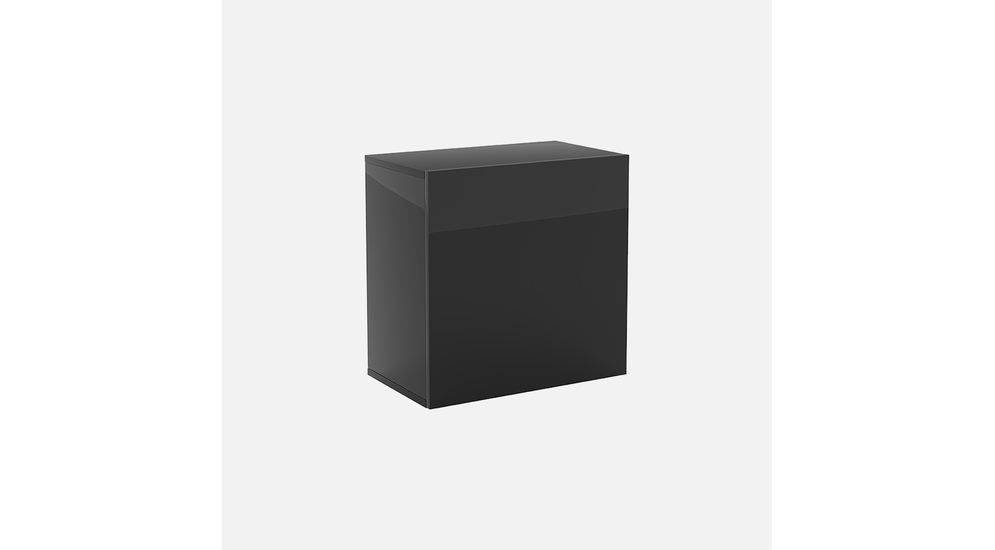 Szafka wisząca kwadratowa w kolorze czarnym