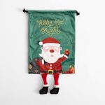 Worek na prezenty CHRISTMAS BAG zielony 30x40 cm