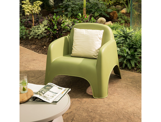 Fotel ogrodowy zielony ULVI